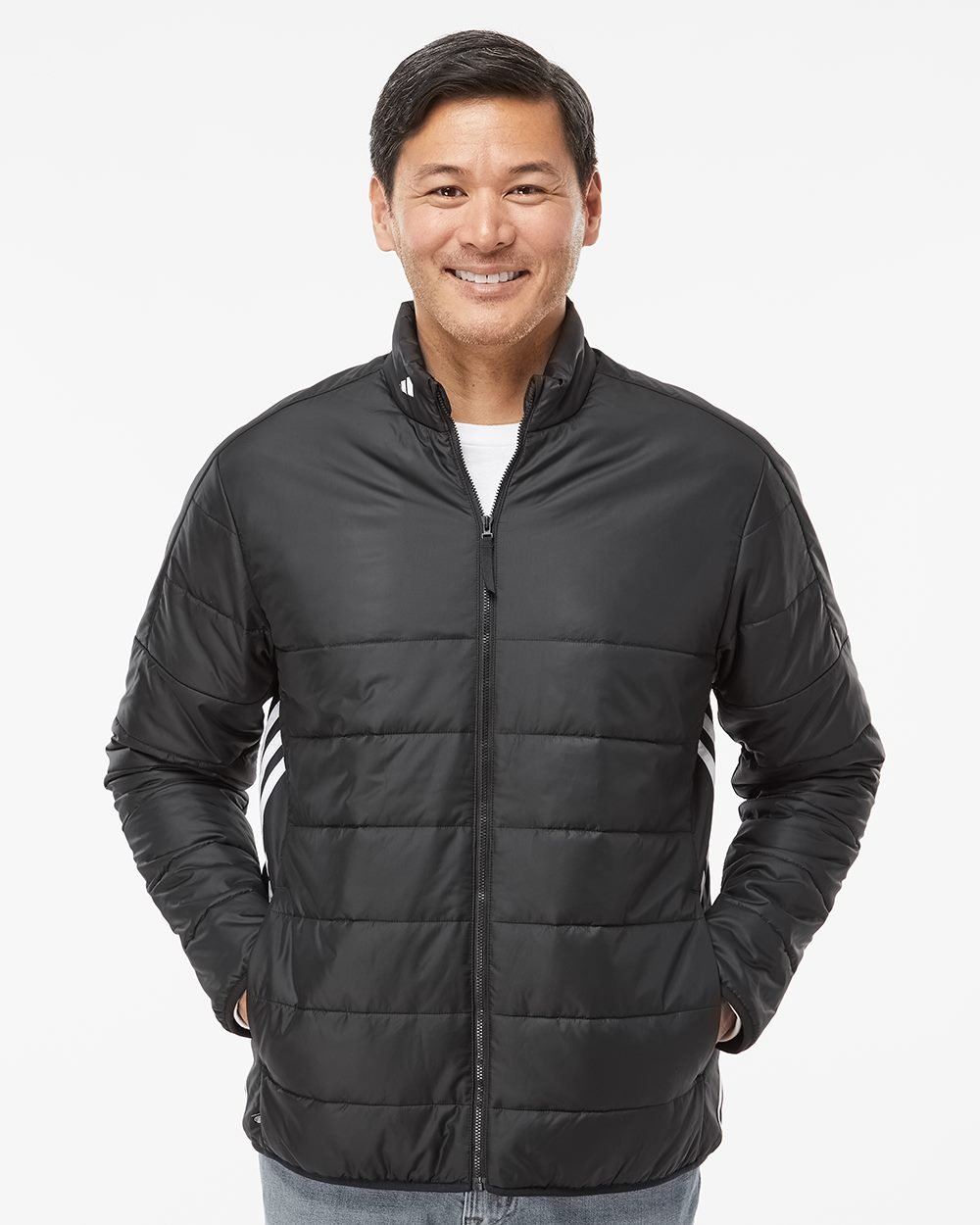 Adidas - Men's 3-Stripes Puffer Full-Zip Jacket - A570