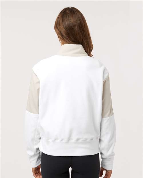Adidas Women's Fleece Quarter-Zip Pullover - A601 - Image 7