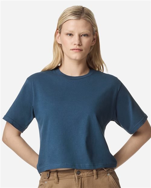 American Apparel - Women's Fine Jersey Mid-Length Boxy Tee - 102 - Image 3