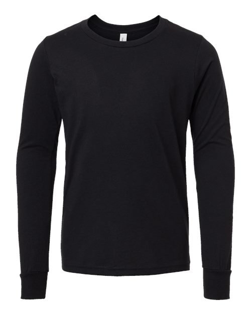 BELLA + CANVAS - Youth Heather CVC Long Sleeve Tee - 3501YCVC - Image 6
