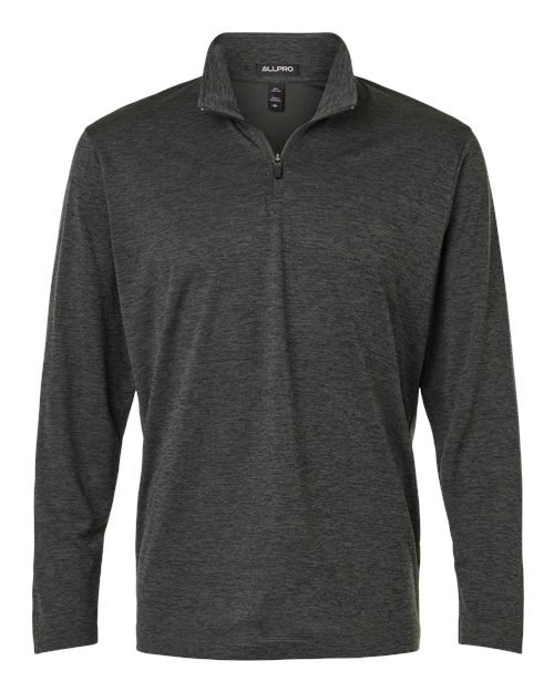 AllPro - Men's Pro-Lock Performance Mélange Quarter-Zip Pullover - 4HM700 - Image 2