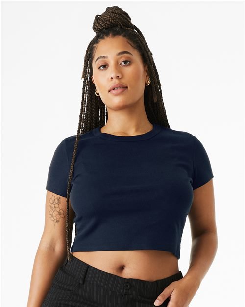 BELLA + CANVAS - Women's Micro Rib Baby Tee - 1010 - Image 3