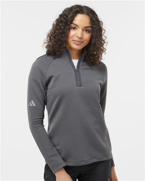 Adidas Women's Spacer Quarter-Zip Pullover - A589 - Image 3