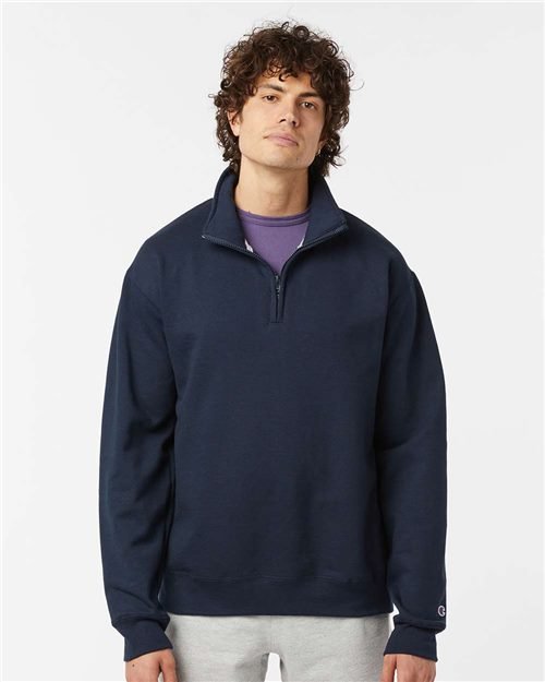 Champion Unisex Powerblend® Quarter-Zip Pullover - S450 - Image 3