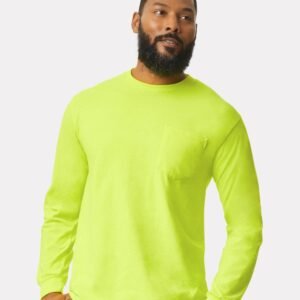 Gildan Unisex Ultra Cotton® Long Sleeve Pocket T-Shirt - 2410