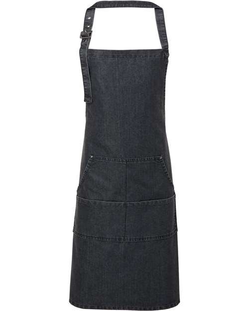 Artisan Collection by Reprime Jeans Stitch Denim Bib Apron - RP126 - Image 2