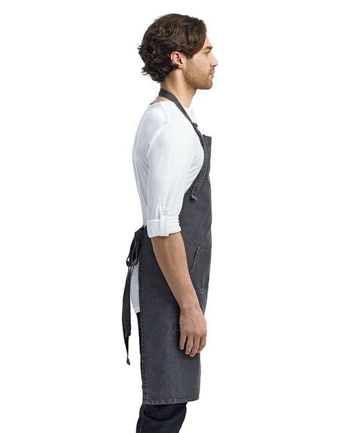 Artisan Collection by Reprime Jeans Stitch Denim Bib Apron - RP126 - Image 6
