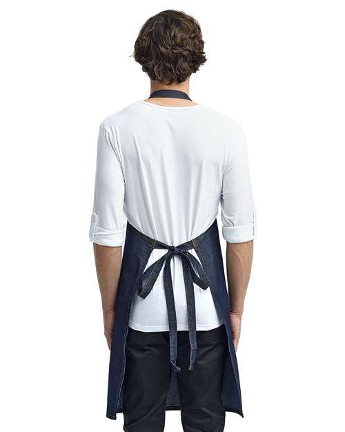 Artisan Collection by Reprime Jeans Stitch Denim Bib Apron - RP126 - Image 9