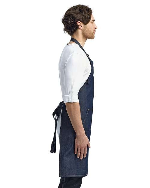 Artisan Collection by Reprime Jeans Stitch Denim Bib Apron - RP126 - Image 10