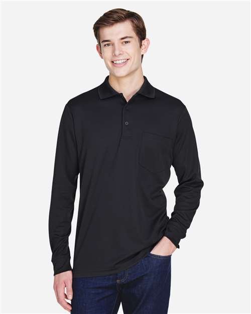 CORE365 Men's Pinnacle Performance Long Sleeve Piqué Polo with Pocket - 88192P - Image 5
