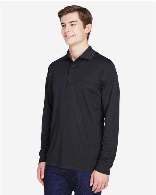 CORE365 Men's Pinnacle Performance Long Sleeve Piqué Polo with Pocket - 88192P - Image 7