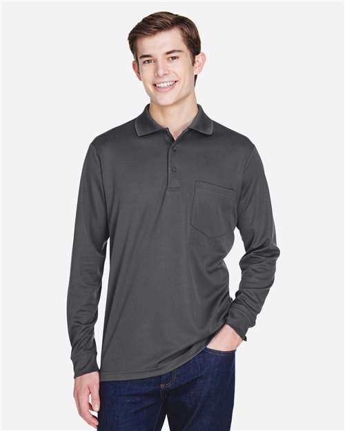 CORE365 Men's Pinnacle Performance Long Sleeve Piqué Polo with Pocket - 88192P - Image 10