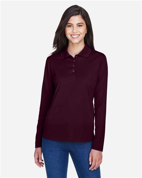 CORE365 Women's Pinnacle Performance Long Sleeve Piqué Polo - 78192 - Image 10