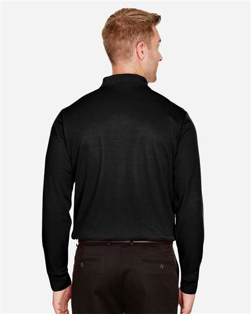 Devon & Jones - Men's CrownLux Performance® Plaited Long Sleeve Polo - DG20L - Image 6