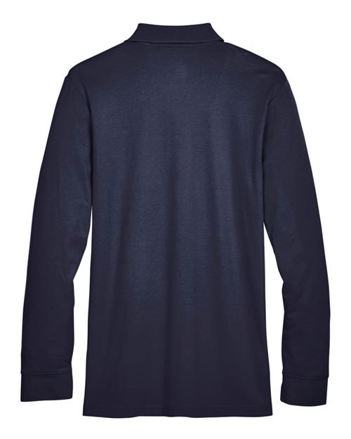 Devon & Jones - Men's CrownLux Performance® Plaited Long Sleeve Polo - DG20L - Image 9