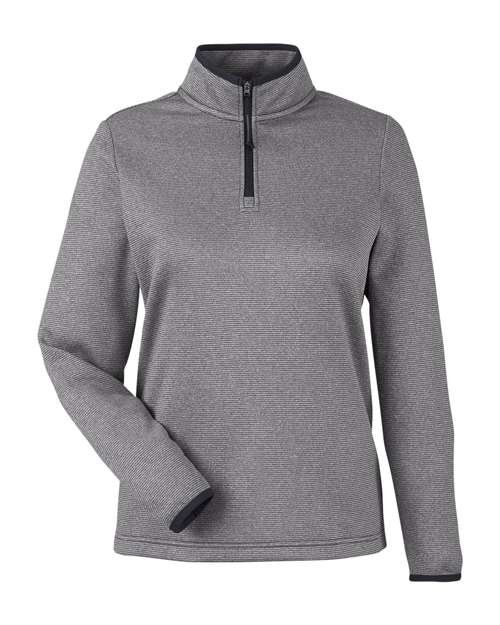 CORE365 Women's Venture Heathered Stripe Quarter-Zip Pullover - CE73W - Image 2