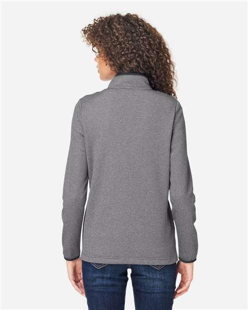 CORE365 Women's Venture Heathered Stripe Quarter-Zip Pullover - CE73W - Image 7