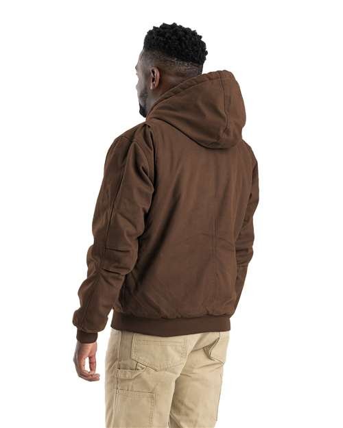 Berne Apparel Men's Heartland Washed Cotton Duck Hooded Jacket - HJ375 - Image 5