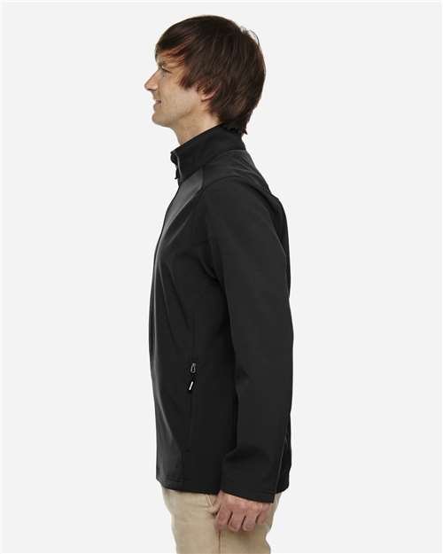 CORE365 - Men's Tall Cruise Two-Layer Fleece Bonded Soft Shell Jacket - 88184T - Image 6