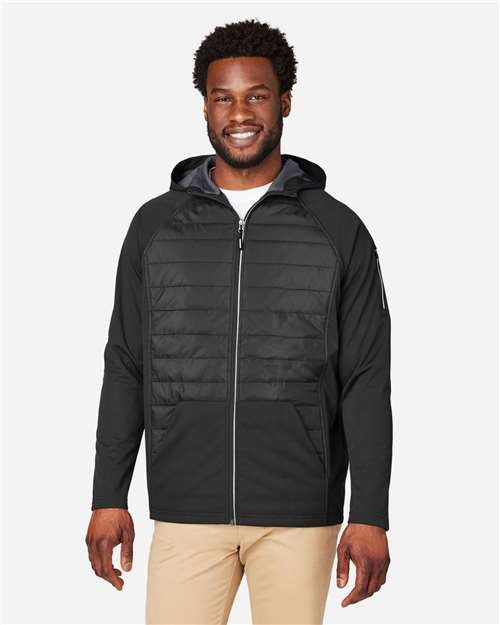CORE365 - Unisex Techno Lite Hybrid Hooded Jacket - CE808 - Image 6