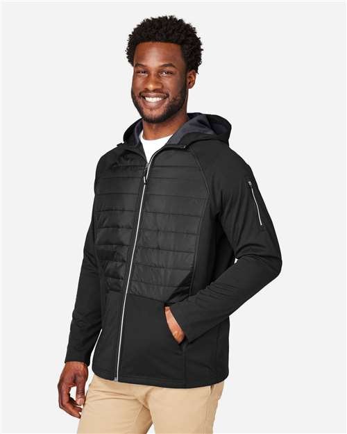 CORE365 - Unisex Techno Lite Hybrid Hooded Jacket - CE808 - Image 8