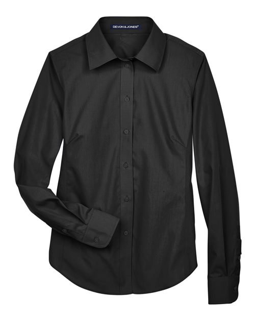 Devon & Jones Women's Crown Collection® Broadcloth Woven Dress Shirt - D620W - Image 2