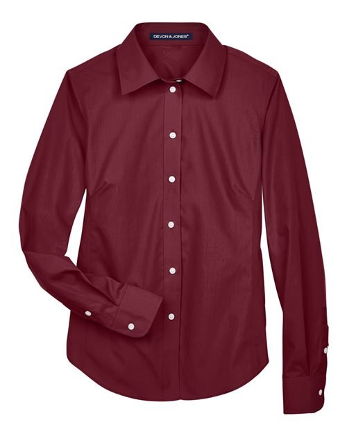 Devon & Jones Women's Crown Collection® Broadcloth Woven Dress Shirt - D620W - Image 8