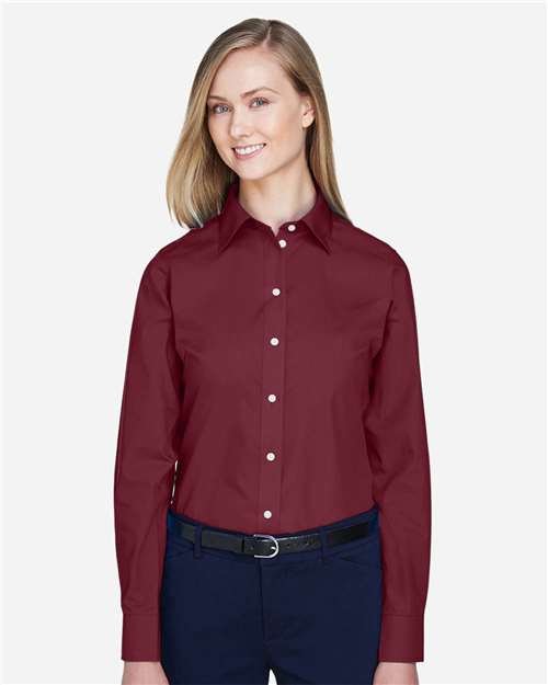 Devon & Jones Women's Crown Collection® Broadcloth Woven Dress Shirt - D620W - Image 10