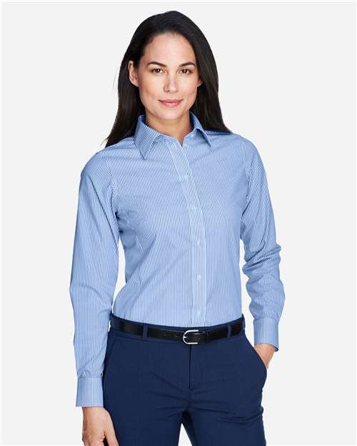 Devon & Jones - Women's Crown Collection® Banker Stripe Woven Dress Shirt - D645W - Image 5