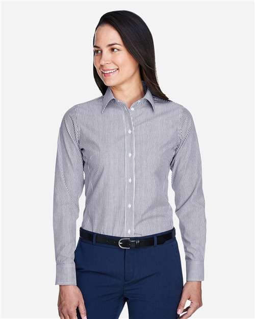 Devon & Jones - Women's Crown Collection® Banker Stripe Woven Dress Shirt - D645W - Image 10