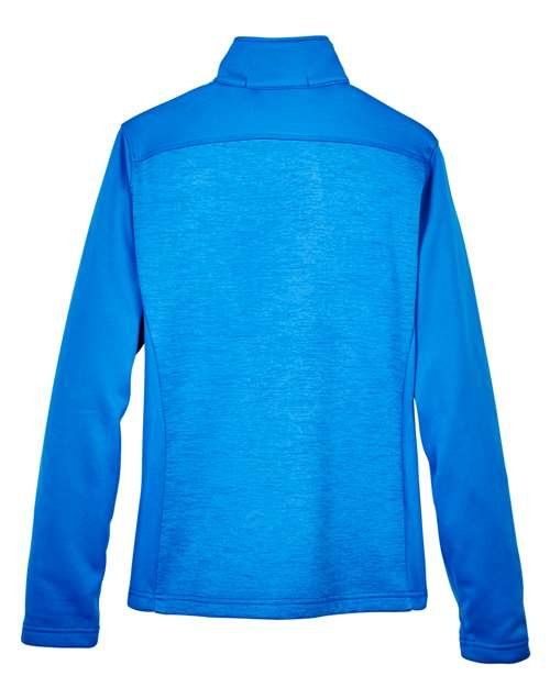 Devon & Jones Women's Newbury Colorblock Mélange Fleece Full-Zip Jacket - DG796W - Image 4