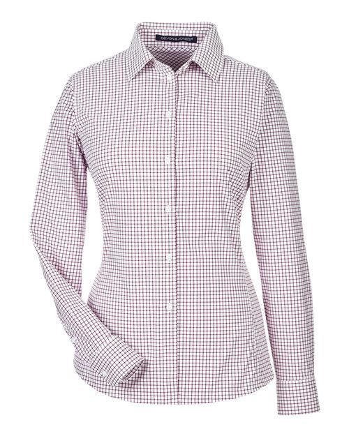 Devon & Jones Women's CrownLux Performance® Micro Windowpane Woven Dress Shirt - DG540W - Image 2