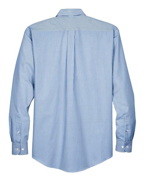 Devon & Jones - Men's Crown Collection® Banker Stripe Woven Dress Shirt - D645 - Image 4