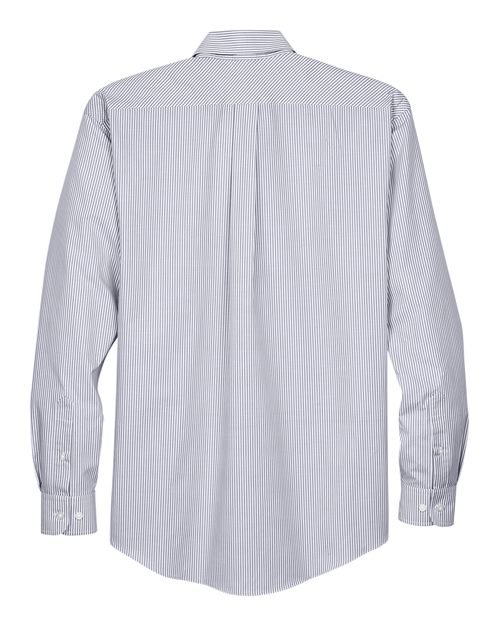 Devon & Jones - Men's Crown Collection® Banker Stripe Woven Dress Shirt - D645 - Image 9