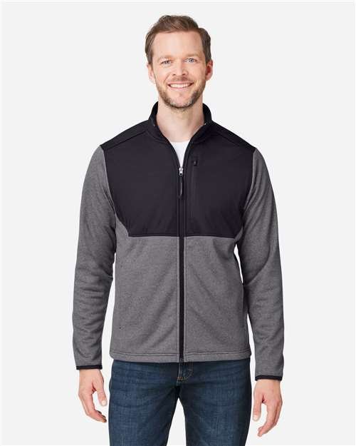 CORE365 - Men's Venture Heathered Stripe Hybrid Jacket - CE74 - Image 6