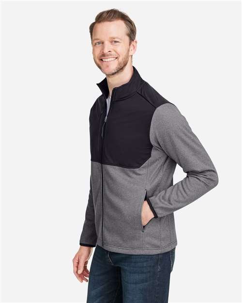 CORE365 - Men's Venture Heathered Stripe Hybrid Jacket - CE74 - Image 8