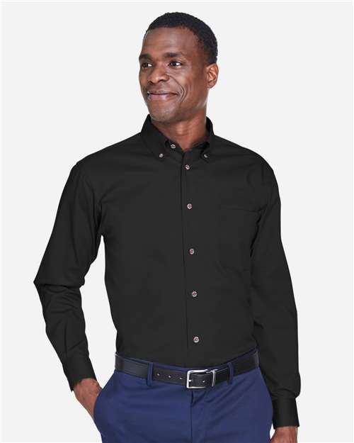 Harriton - Men's Easy Blend™ Twill Shirt - M500 - Image 5