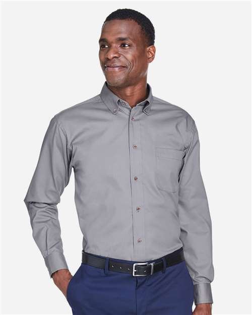 Harriton - Men's Easy Blend™ Twill Shirt - M500 - Image 10