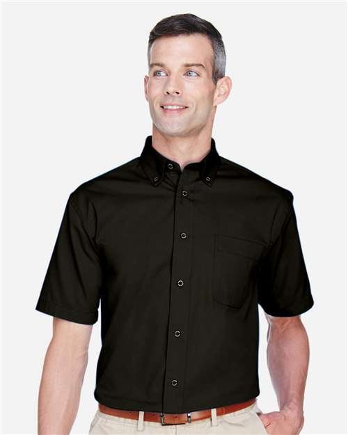 Harriton - Men's Easy Blend™ Twill Dress Shirt with Stain-Release - M500S - Image 5