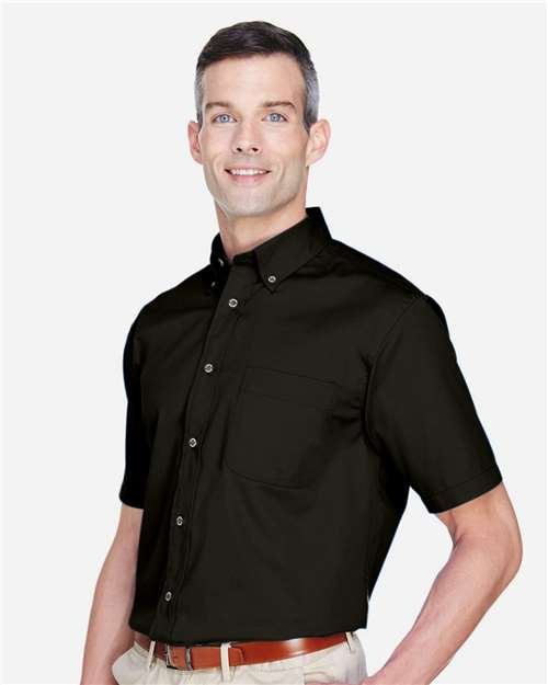 Harriton - Men's Easy Blend™ Twill Dress Shirt with Stain-Release - M500S - Image 7