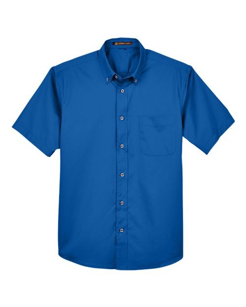 Harriton - Men's Easy Blend™ Twill Dress Shirt with Stain-Release - M500S - Image 8