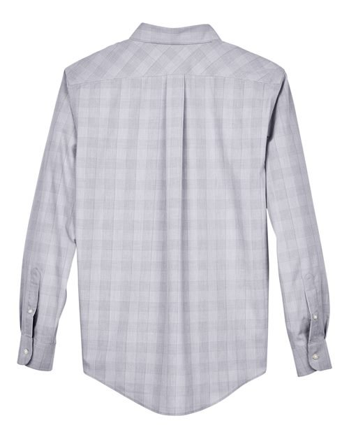 Devon & Jones - Men's Crown Collection® Glen Plaid Woven Dress Shirt - DG520 - Image 4