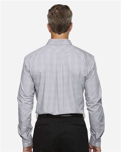 Devon & Jones - Men's Crown Collection® Glen Plaid Woven Dress Shirt - DG520 - Image 6