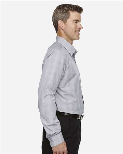 Devon & Jones - Men's Crown Collection® Glen Plaid Woven Dress Shirt - DG520 - Image 7