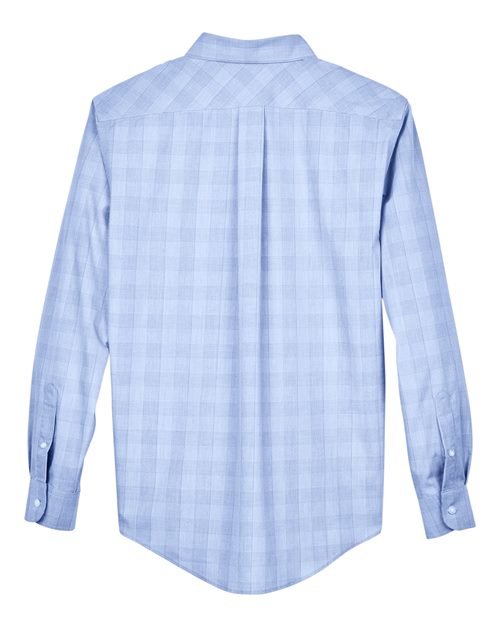 Devon & Jones - Men's Crown Collection® Glen Plaid Woven Dress Shirt - DG520 - Image 9