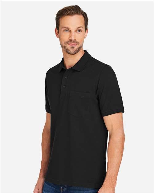 Harriton - Men's Valiant Cotton Snag Protect Pocket Polo - M205P - Image 8