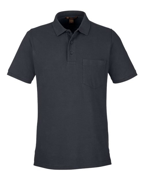 Harriton - Men's Valiant Cotton Snag Protect Pocket Polo - M205P - Image 9