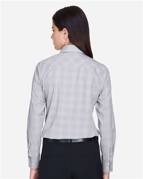 Devon & Jones - Women's Crown Collection® Glen Plaid Woven Dress Shirt - DG520W - Image 6