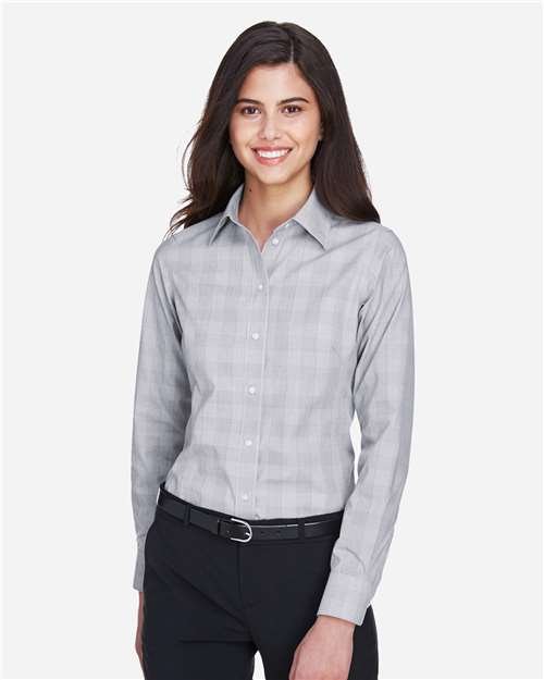 Devon & Jones - Women's Crown Collection® Glen Plaid Woven Dress Shirt - DG520W - Image 5