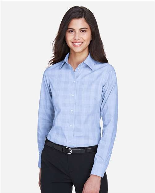 Devon & Jones - Women's Crown Collection® Glen Plaid Woven Dress Shirt - DG520W - Image 10